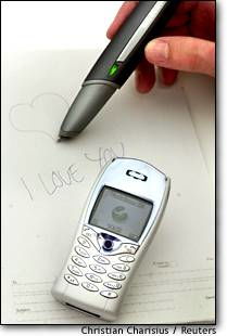 CeBIT大展 奇特设备尽出，写字笔变身无线传输新工具